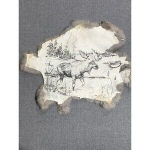 Printed Rabbit Pelt: Moose